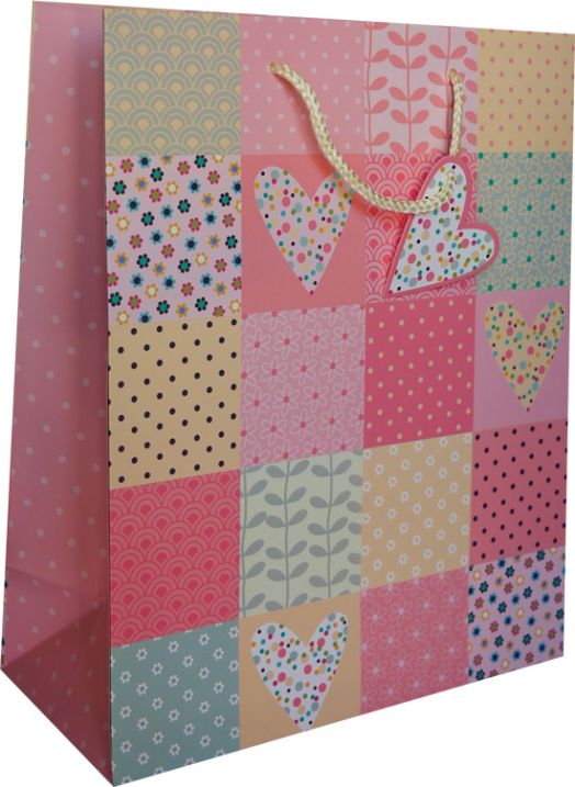 Подаръчна торбичка Groupe Editor - Шарени сърца