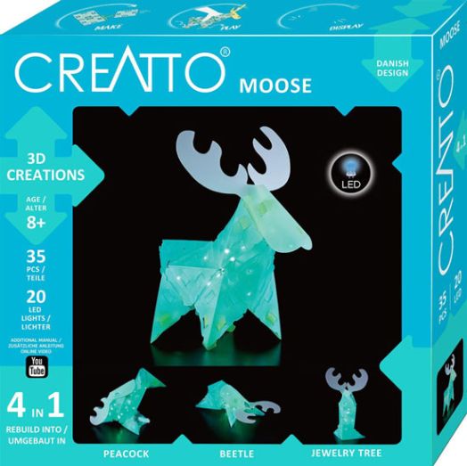 Направи сам 3D LED фигурки 4 в 1 Creatto - Лос