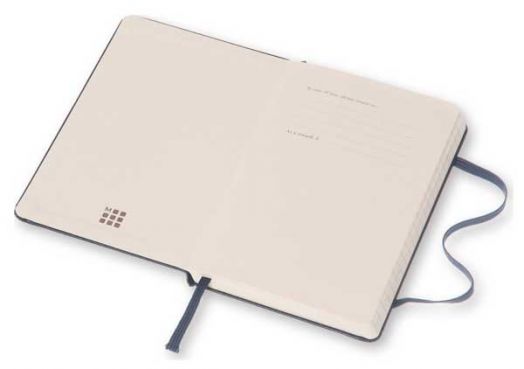 Джобен тъмносин тефтер Moleskine с твърди корици, линиран