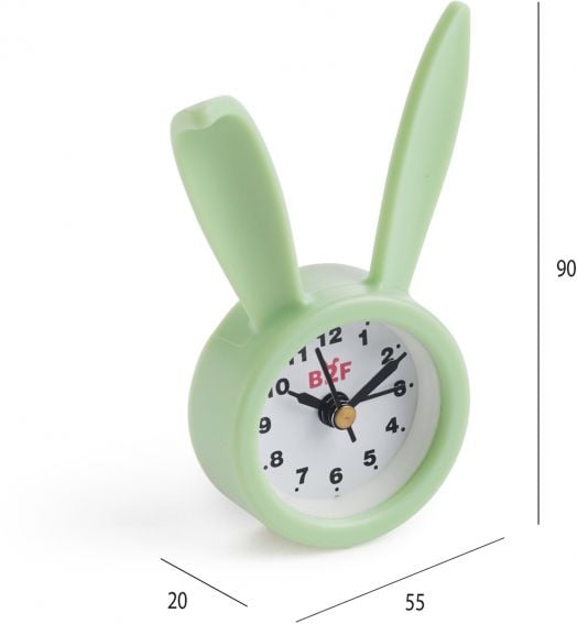 Будилник Miquelrius Back2Fun - Зайче, зелен