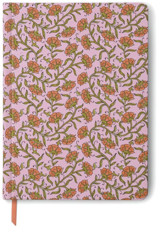 Тефтер DesignWorks Ink - Pink Vintage Floral