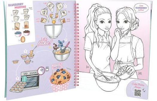 Книжка за оцветяване Top Model - Cake & Bake