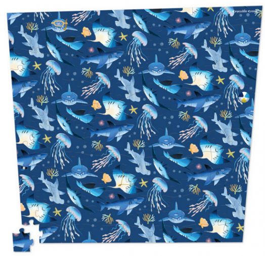 Пъзел Crocodile Creek Almost Impossible - Рифови акули, 144 части