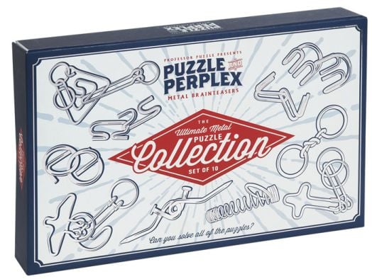 Комплект 3D метални пъзели Professor Puzzle, 10 бр.