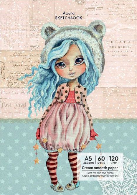 Скицник Drasca Having A Lovely Time: Azura, A5 60 листа