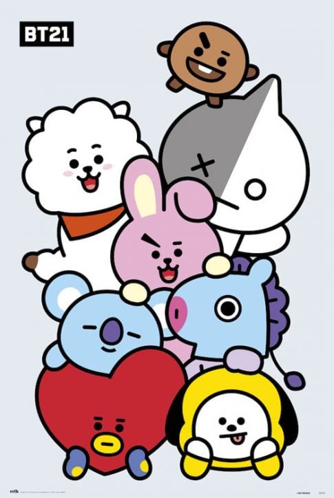Голям плакат BT21 Characters