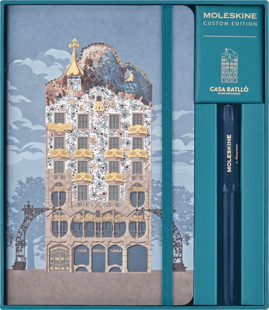 Комплект тефтер и ролер Moleskine Casa Batlló