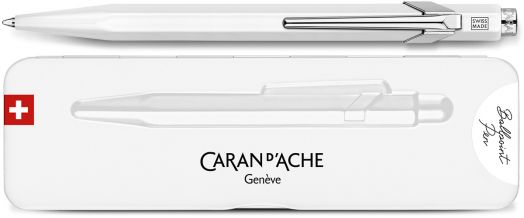 Химикалка Caran d'Ache 849 Pop Line Collection - Classic Line, White