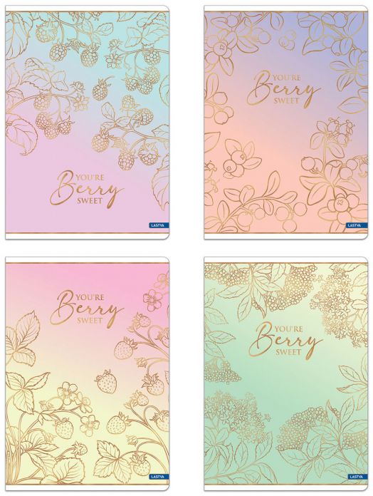 Тетрадка Lastva Berry A4, 50 листа с широки редове