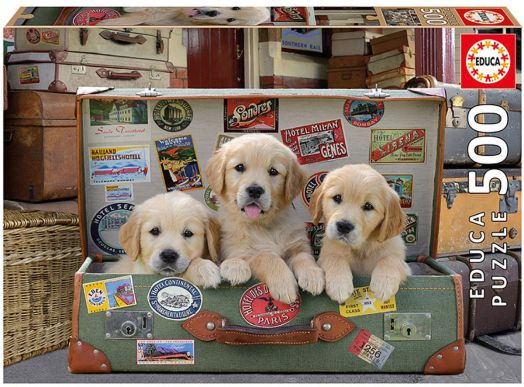 Пъзел Educa: Готови за пътуване, 500 части