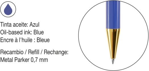 Химикалка Miquelrius Leaves in the Wind, синя