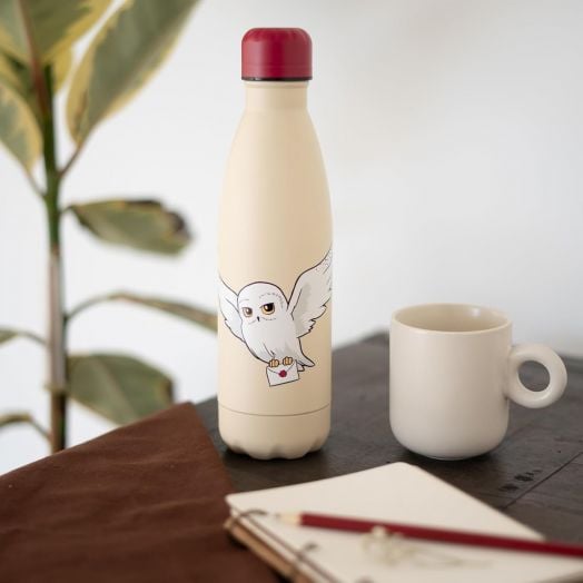 Метална бутилка  Grupo Erik Harry Potter Hedwig, 500 мл.