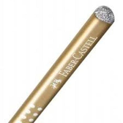 Графитен молив Faber-Castell Sparkle Pearl Gold
