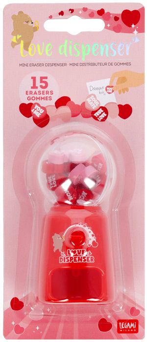 Диспенсър с гумички Legami - Сърца