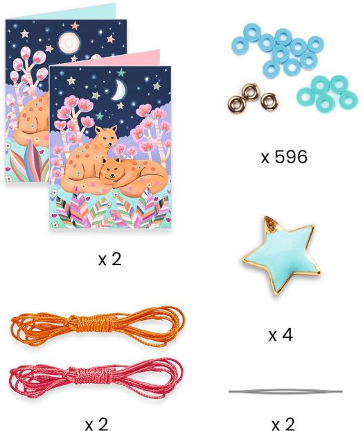 Творчески комплект Djeco - Направи гривни звезди