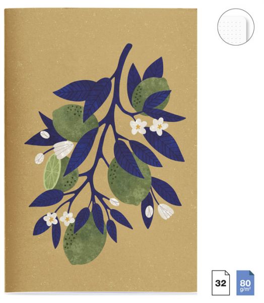 Комплект тефтери Miquelrius Sweet Fruits, 3 бр.