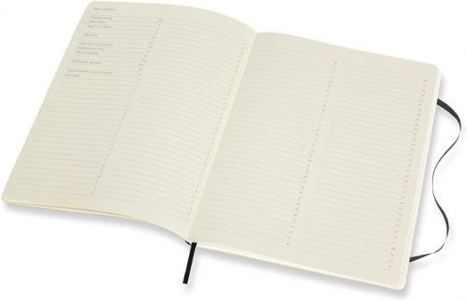 Черен тефтер Moleskine Pro Collection Black с меки корици