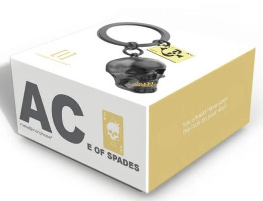 Ключодържател Metalmorphose - Black Skull