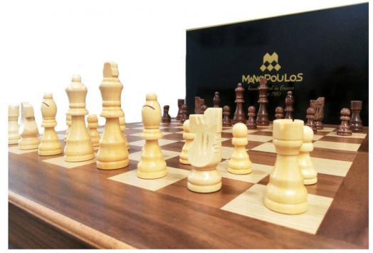 Шах и табла Manopoulos - Орех, 48 х 26 см.