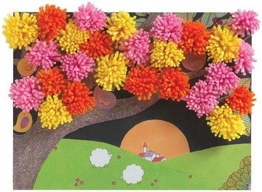 Творчески комплект Djeco - Направи си сам колажи с експлозия