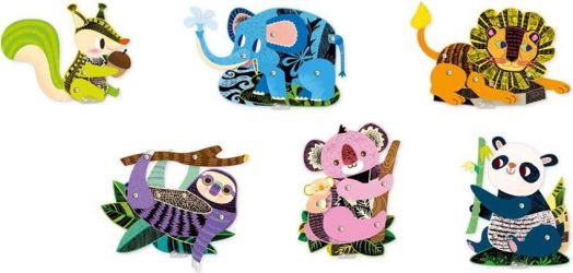 Скреч фигурки-рисунки Avenir - Горски животни