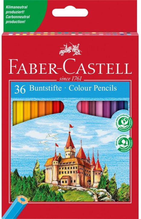 Цветни моливи Faber-Castell, 36 цвята