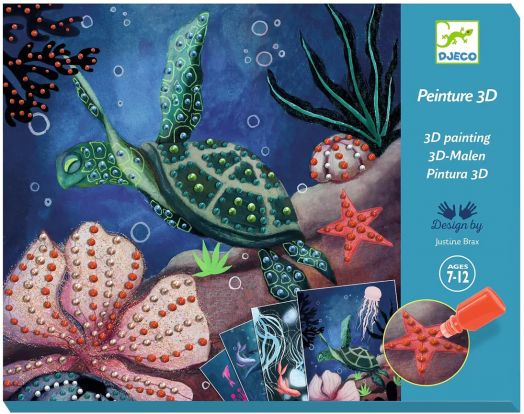 Творчески комплект Djeco - Оцветяване на океански дълбини