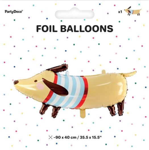 Фолиев балон PartyDeco - Дакел