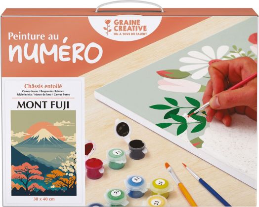 Комплект за рисуване по номера Graine Creative - Фуджи 30 x 40 см.