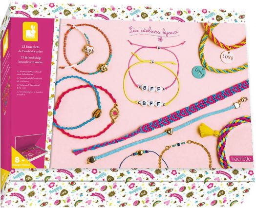 Творчески комплект Janod - Направи 13 приятелски гривни