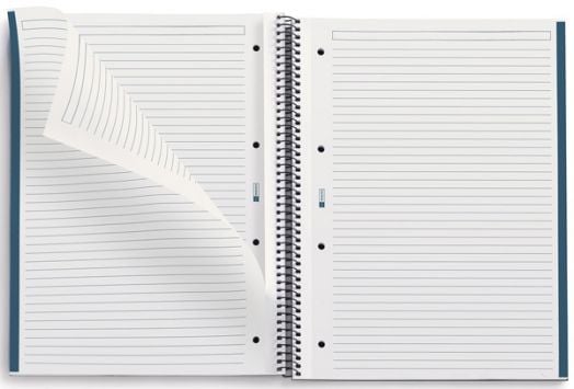 Тетрадка Miquelrius Be Eco A4 със спирала, 80 листа, широки редове, сапфир