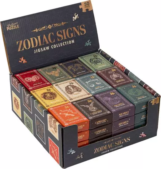 Мини пъзел Professor Puzzle - Зодии, асортимент