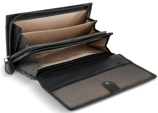 Дамски портфейл Bugatti Bella Ladies Flip Long Wallet, черен