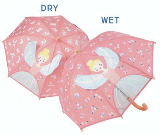Детски магически чадър Floss & Rock, 3D Colour Changing Umbrella, Enchanted - Балерини