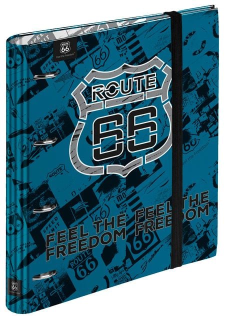 Папка Busquets Route 66 2021 с 120 листа, 4 ринга и ластик