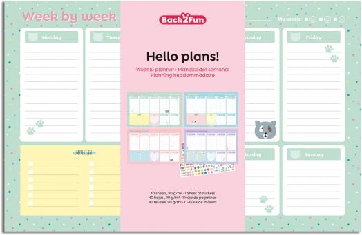 Седмичен планер Miquelrius Back2Fun A4