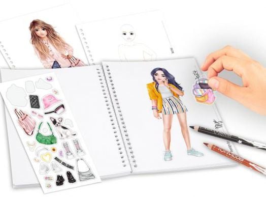 Джобна книжка за оцветяване Top Model - Lexy and Nyela