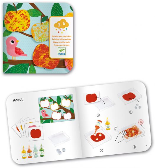 Комплект за оцветяване с топчета Djeco