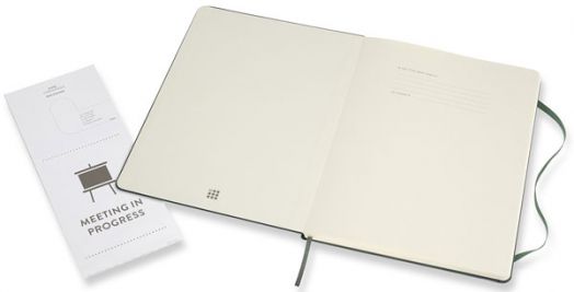 Голям зелен тефтер Moleskine Pro Collection X-Large Forest Green с твърди корици