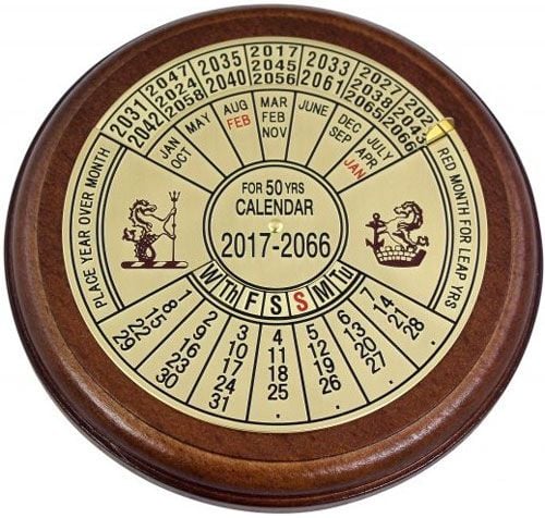Дървен календар Sea Club - 2017-2066