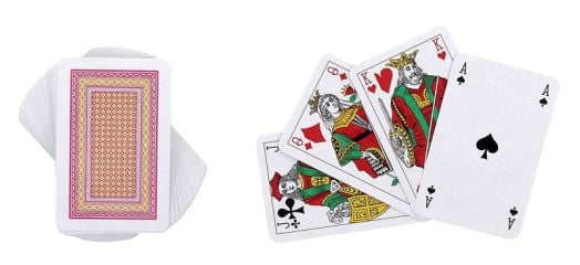 Карти за бридж и канаста, розови