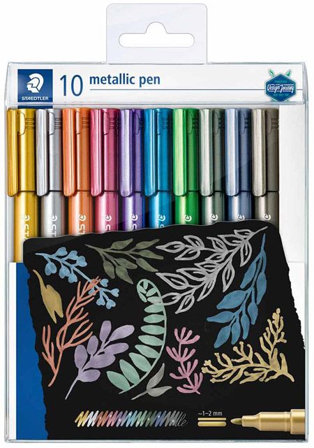 Комплект маркери Staedtler Metallic, 10 цвята