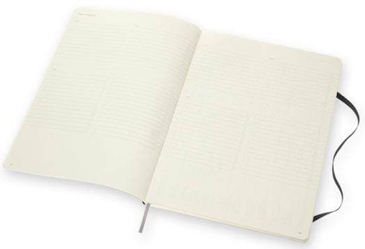 Черен тефтер Moleskine Pro Collection A4 Black с меки корици