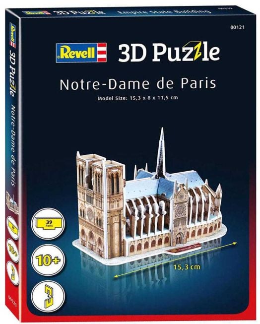 3D пъзел Revell - Нотр Дам, Париж