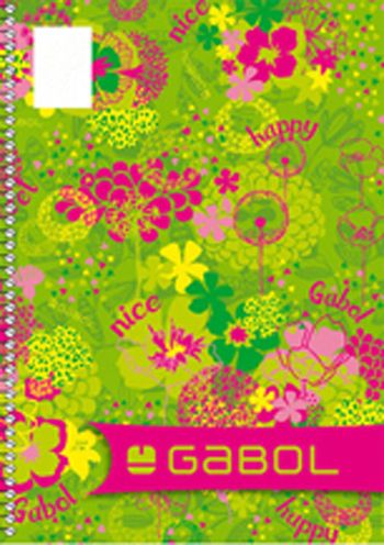 Тетрадка със спирала Gabol B5, 100 листа - широки редове