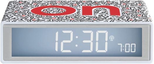 Смарт часовник с аларма Lexon x Keith Haring, Flip+ Love White