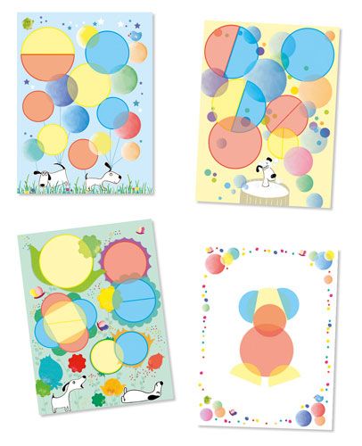 Колажи за най-малките Djeco - Магически кръгове