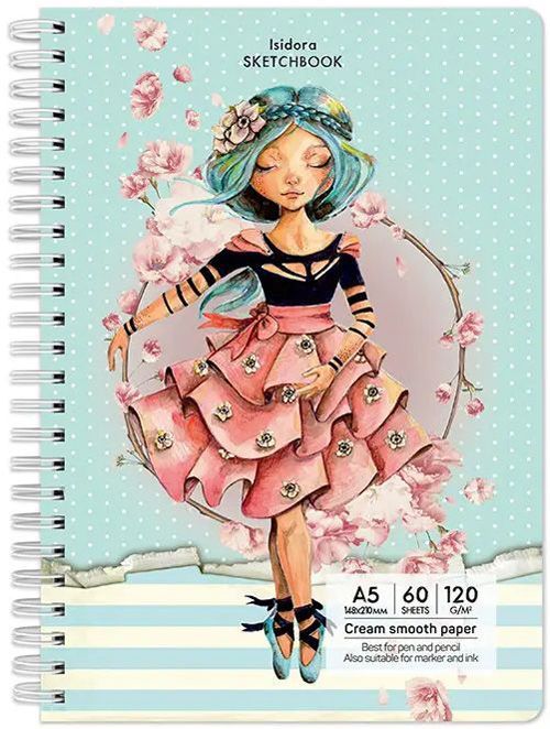 Скицник Drasca Having A Lovely Time: Isadora, A5 60 листа