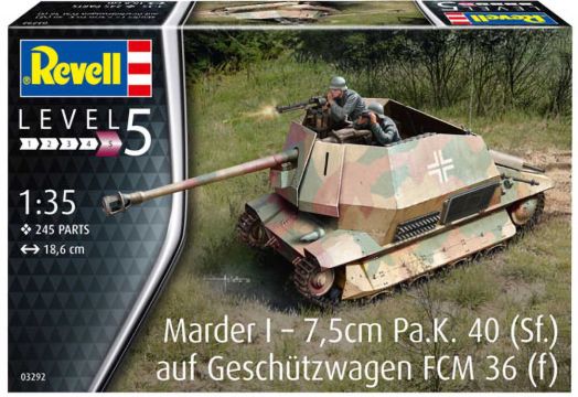 Сглобяем модел Revell - Танков разрушител Marder I on FCM 36 base