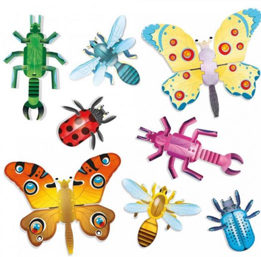 Образователна игра Headu Montessori - Строител на насекоми